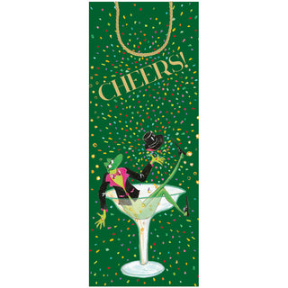 Monsieur Frog Bottle Bag 5"L x 3.5"W x 13"H - includes 1 bag