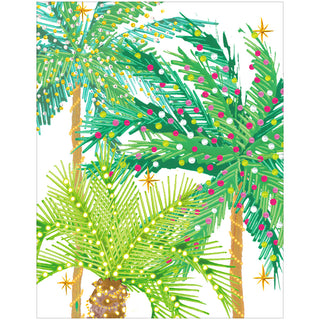 Palm Trees With Lights Gift Enclosure Cards - includes 4 cards & envelopes