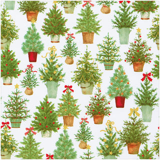 Potted Christmas Trees Gift Wrap