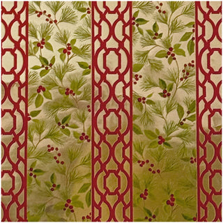 Knots And Greenery Gold Foil 30-inch Roll Gift Wrap - includes 6 feet