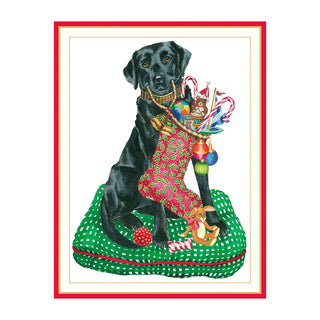 Christmas Lab Classic Christmas Cards - Includes 5 Cards & Envelopes