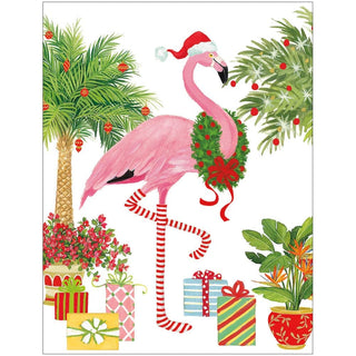 Christmas Flamingo Classic Christmas Cards - Includes 5 Cards & Envelopes