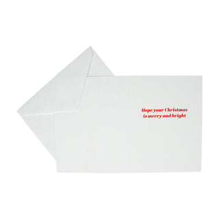 Merry and Bright Foil Classic Boxed Christmas Cards - includes 10 cards & envelopes