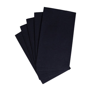 Paper Linen Black Guest Towels Solid Airlaid - 12 In