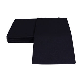 Paper Linen Black Guest Towels Solid Airlaid - 12 In