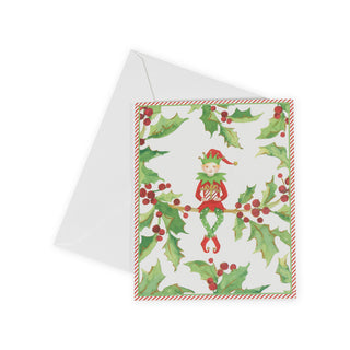 Jingle Elf Petite Christmas Cards - Includes 5 Cards & Envelopes