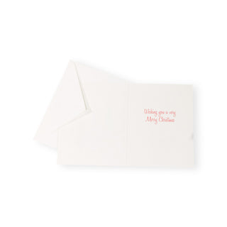 Santa And Little Trees Petite Christmas Cards - Includes 5 Cards & Envelopes