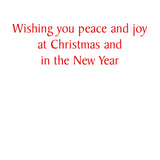 Peaceful Church In Snow C-Sized Christmas Cards Pack in Cello - 5 Cards & 5 Envelopes