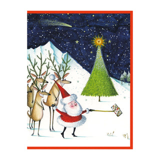 Santa's Selfies Classic Christmas Cards - Includes 5 Cards & Envelopes