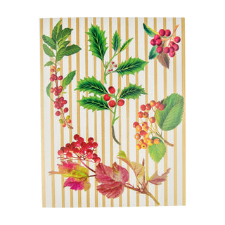 Berry Botanicals Blank Classic Christmas Card - Includes 1 Card & Envelope B25