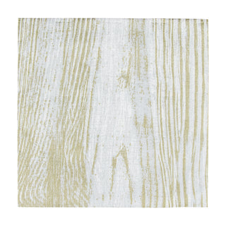 Faux Bois Birch-Paper Linen Napkin Airlaid Cocktail-15 In
