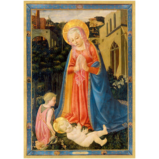 Madonna And Child With Saint John Small Boxed Christmas Cards - includes 15 cards & envelopes