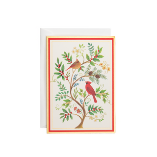 Cardinals And Twining Branch Small Boxed Christmas Cards - includes 15 cards & envelopes