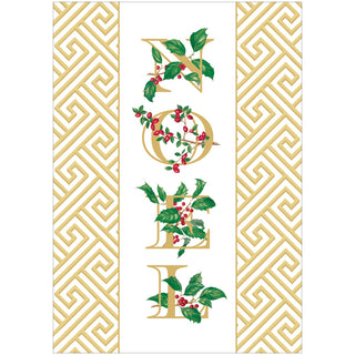 Botanical Noel And Fretwork Small Boxed Christmas Cards - includes 15 cards & envelopes