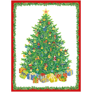 Christmas Tree Classic Christmas Card Blank - includes 1 card & envelope
