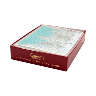 Snow Covered Trees Classic Boxed Christmas Cards - includes 15 cards & envelopes