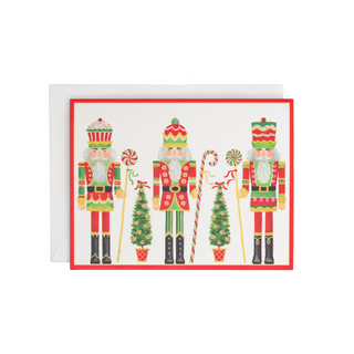 Row Of Nutcrackers Classic Boxed Christmas Cards - includes 15 cards & envelopes