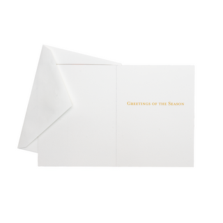 Reindeer Tartan Foil Classic Boxed Christmas Cards - includes 10 cards & envelopes