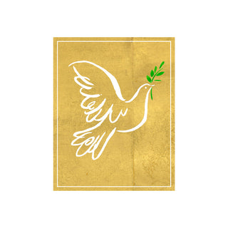 Modern Peace Dove Petite Christmas Cards - includes 5 cards & envelopes
