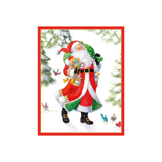 Snowy Santa Petite Boxed Christmas Cards - includes 15 cards & envelopes