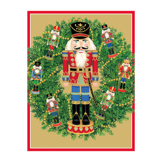 Nutcracker Wreath Classic Christmas Cards - includes 5 cards & envelopes