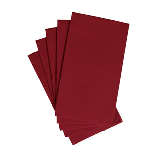 Paper Linen Cranberry Guest Towels Solid Airlaid - 12 In