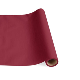Paper Linen Cranberry Table Runner-Solid Airlaid 16  X 8