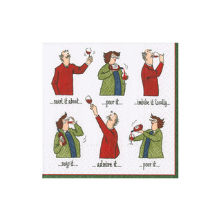 Wine Tasting  Napkin Box Cocktail - 40 per box