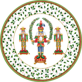 Nutcracker Christmas Paper Placemats Round 12-In