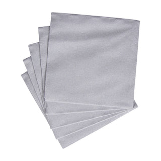 Paper Linen Silver Napkin Solid Airlaid Cocktail-15 In