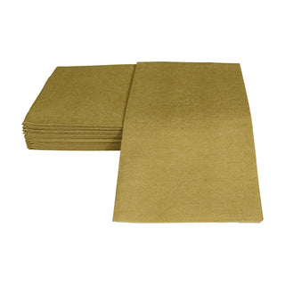 Paper Linen Gold Guest Towels Solid Airlaid - 12 In