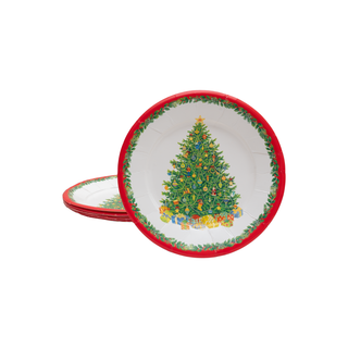 Christmas Tree Paper Salad & Dessert Plates - includes 8 Paper Salad & Dessert Plates