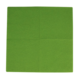 Leaf Green-Paper Linen Napkin Solid Airlaid Cocktail-15 In