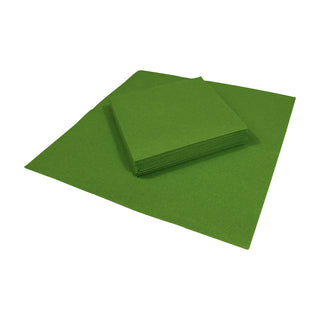 Leaf Green-Paper Linen Napkin Solid Airlaid Cocktail-15 In