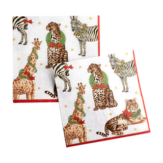 Wild Christmas Ivory Napkin Luncheon