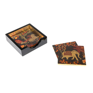 Le Jardin De Mysore Lacquer Coasters Set Of 4