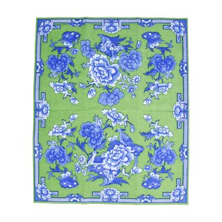 Green And Blue Plate Guest Towel