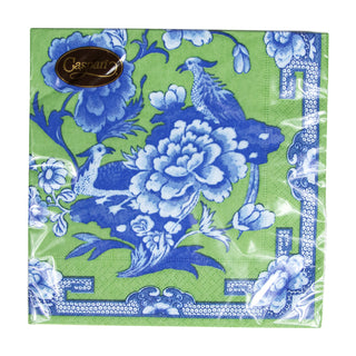 Green And Blue Plate Napkin Luncheon