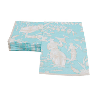 Silk Road Toile Robin's Egg Guest Towel