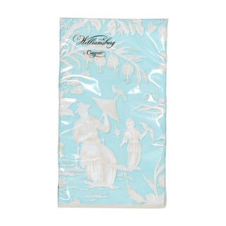 Silk Road Toile Robin's Egg Guest Towel