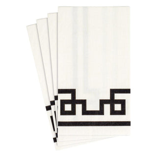 Rive Gauche-Black And White Guest Towel