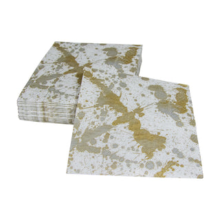 Splatterware-Gold Napkin Cocktail