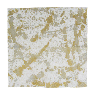 Splatterware-Gold Napkin Cocktail