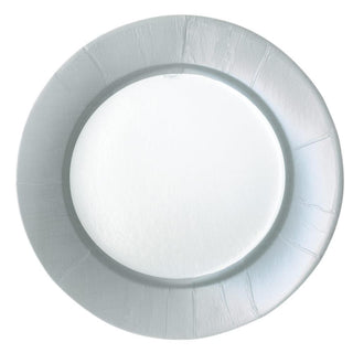 Linen Silver Dinner Plates