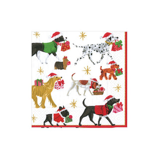 Christmas Delivery-White Napkin Cocktail