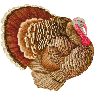 Turkey Paper Placemats Die-Cut 12-In