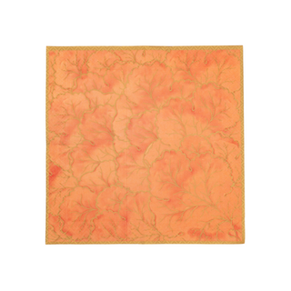 Gilded Majolica Coral Cocktail Napkins - includes 20 Cocktail Napkins