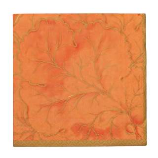 Gilded Majolica Coral Luncheon Napkins - includes 20 Luncheon Napkins