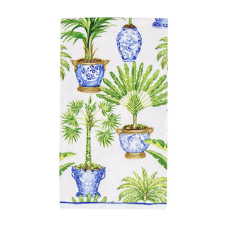 Potted Palms White Guest Towel