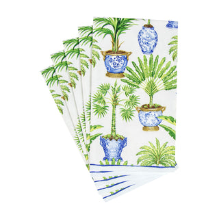 Potted Palms White Guest Towel